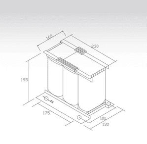 Three Phase Power Distribution Transformer