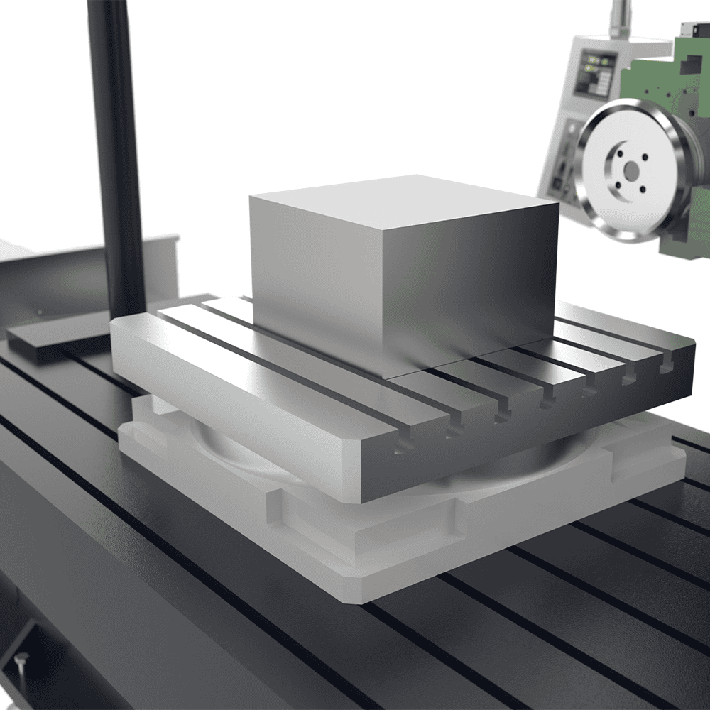 HM-3000 rotary indexing worktable for multi-side face milling