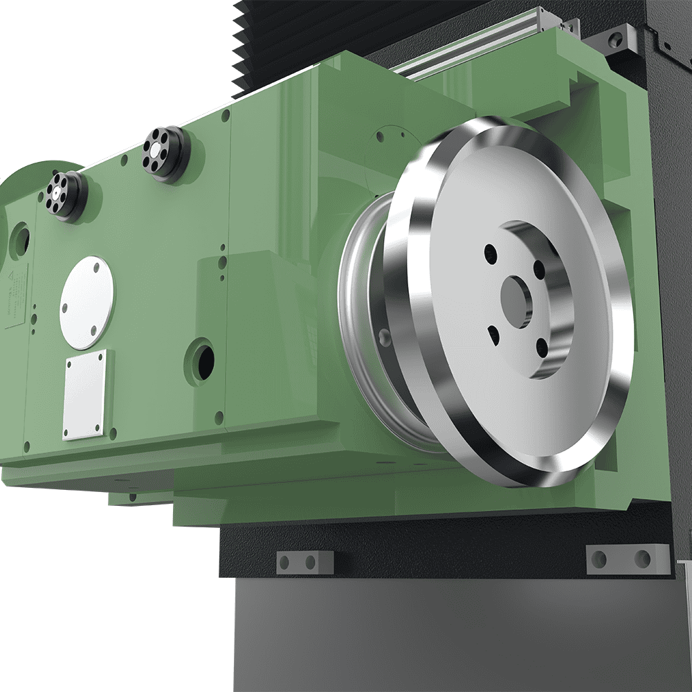 HM-3000 horizontal milling spindle and face milling cutter